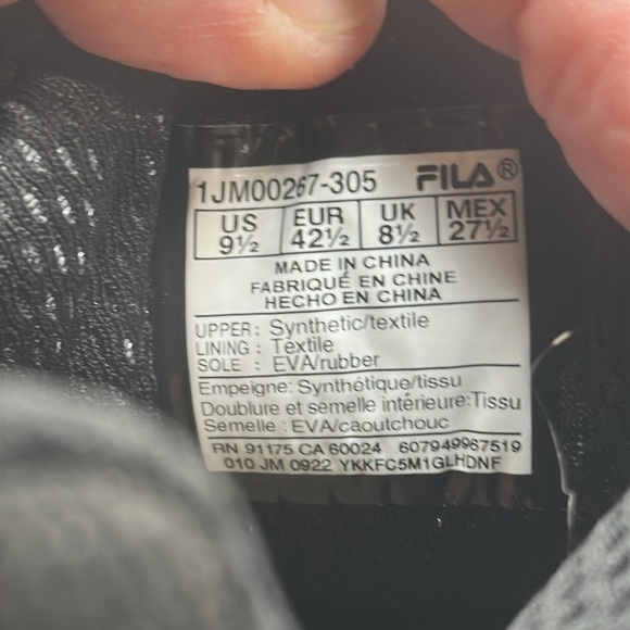 Fila Trail shoes Size 9-9 1/2 - Picture 5 of 8
